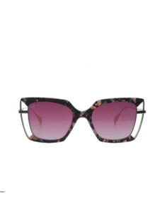 Occhiali da sole donna acetato metallo dorato avana Genny...