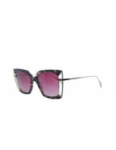 Occhiali da sole donna acetato metallo dorato avana Genny... 2