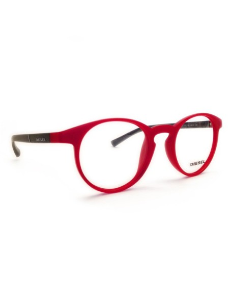 Occhiali da vista unisex rosso opaco Diesel