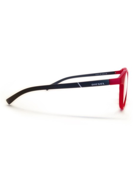 Occhiali da vista unisex rosso opaco Diesel