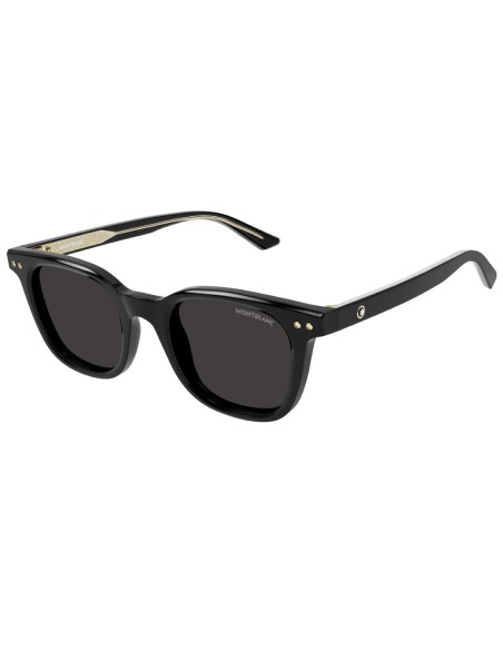 Occhiali da sole uomo acetato nero MONTBLANC MB0320S