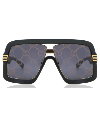 Occhiali da sole unisex acetato nero dorato lenti flash Gucci GG0900S