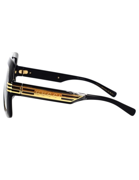 Occhiali da sole unisex acetato nero dorato lenti flash Gucci GG0900S