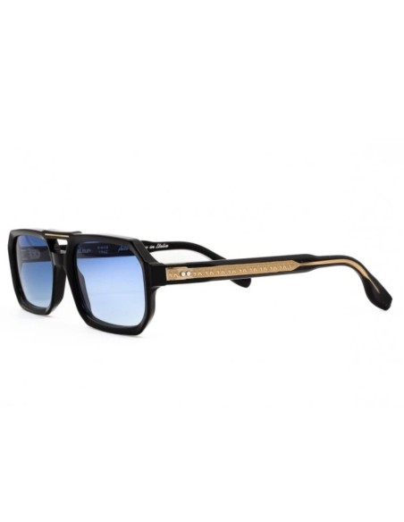 Occhiali da sole uomo acetato nero Kador Big 1 Small
