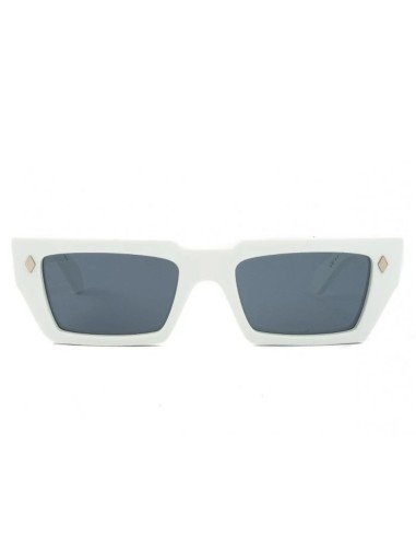 Ochiale da sole unisex acetato bianco Kador Disco Bold