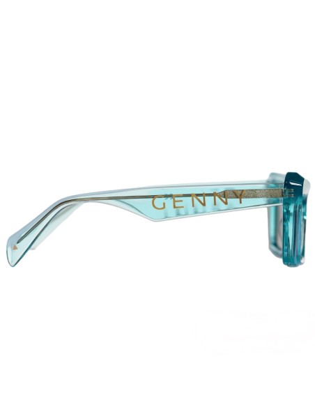 Occhiali da sole GYS.VIP donna verde acqua marina trasparente acetato Genny