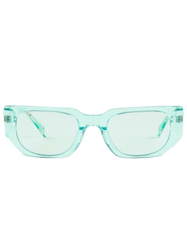 Occhiali da sole GYS931 donna acetato verde acqua trasparente metallo Genny