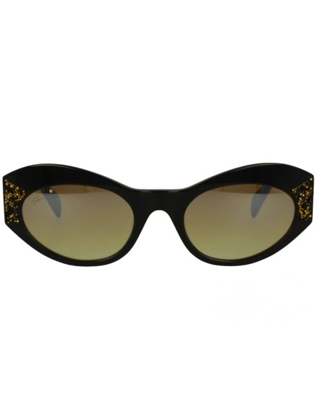 Occhiali da sole donna acetato swarovski asta glitterato nero Genny GYS942