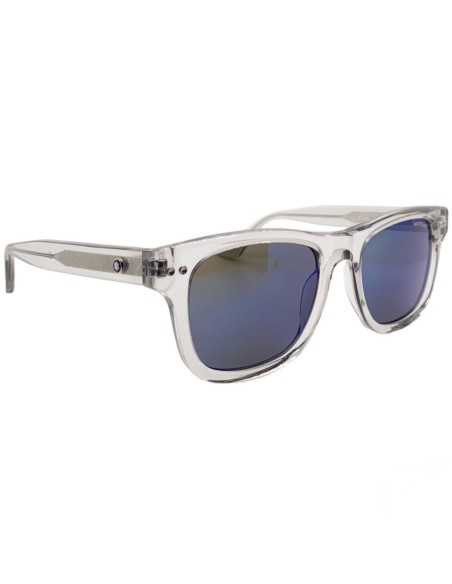 Occhiali da sole unisex acetato trasparente lenti flash Montblanc MB0254S