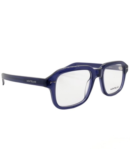 Occhiali da vista uomo acetato blu Montblanc MB0228O