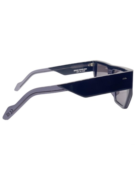 Occhiali da sole ZERO81 SPACE ZS01 unisex nero trasparente mascherina acetato Original Vintage Sunglasses