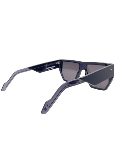 Occhiali da sole ZERO81 SPACE ZS01 unisex nero trasparente mascherina acetato Original Vintage Sunglasses
