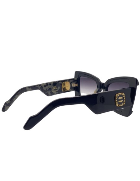 Occhiali da sole Prochyta PE02 donna acetato nero Elite Collection fatto a mano in Italia Original Vintage Sunglasses