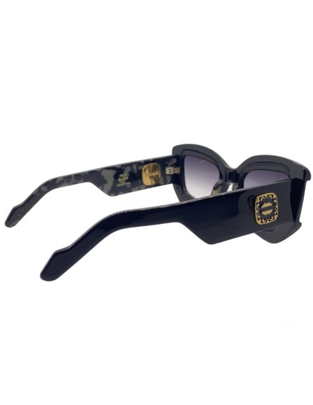 Occhiali da sole Prochyta PE03 donna acetato nero Elite Collection fatto a mano in Italia Original Vintage Sunglasses