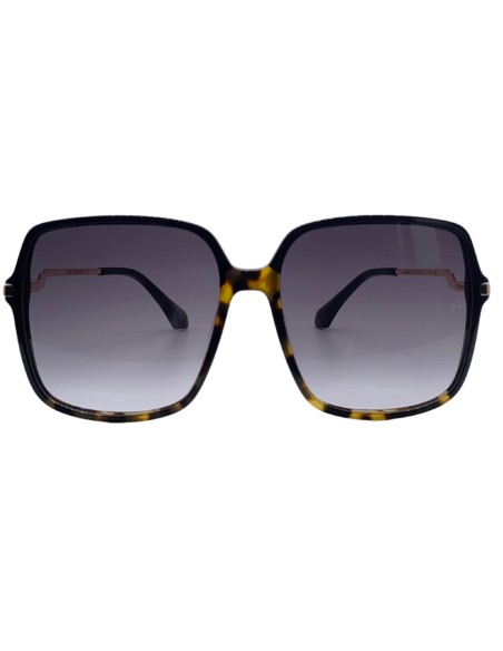 Occhiali da sole AH9324 donna bicolore nero avana acetato metallo Ana Hickmann