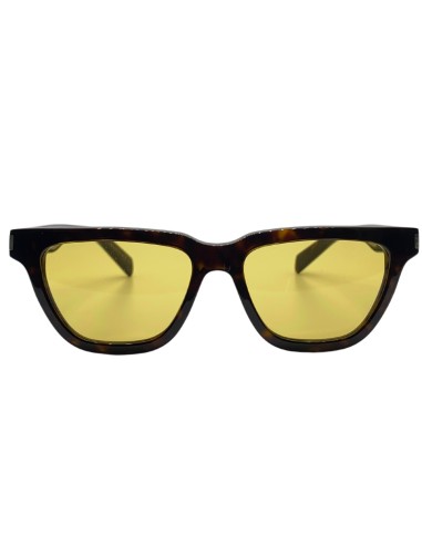 Occhiale da sole unisex avana acetato lenti gialle Saint Laurent SL462 SUPLICE