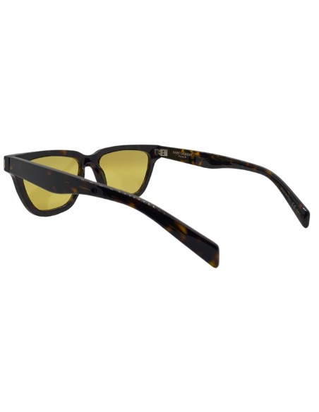 Occhiali da sole unisex avana acetato lenti gialle Saint Laurent SL462 SUPLICE