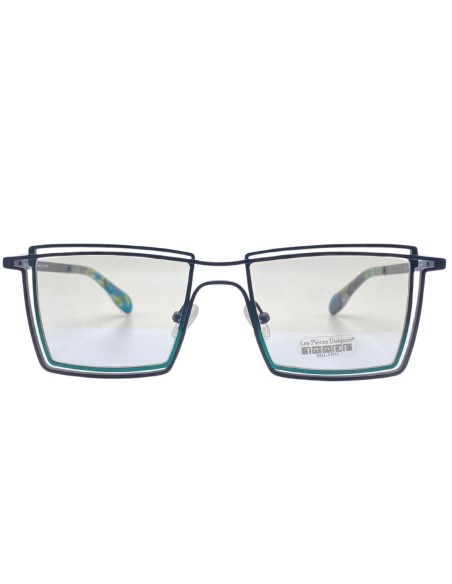 OCCHIALI DA VISTA UNISEX METALLO VERDO BICOLORE LES PIECES UNIQUES