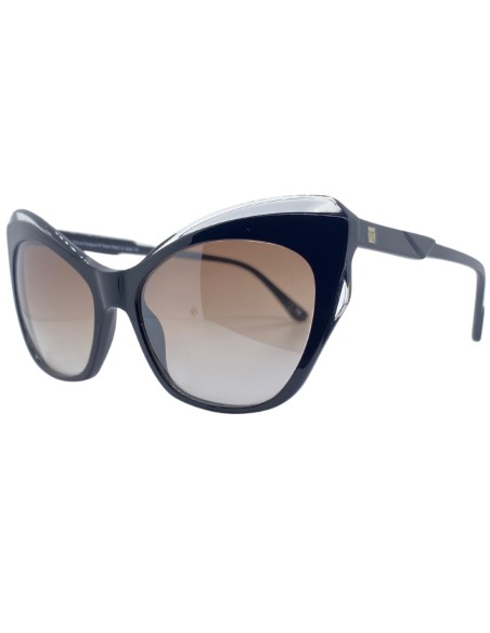 Occhiali da sole donna nero acetato Les Pieces Uniques