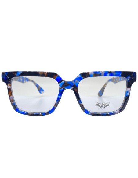 OCCHIALI DA VISTA UNISEX ACETATO PANTOGRAFATO BLU LES PIECES UNIQUES