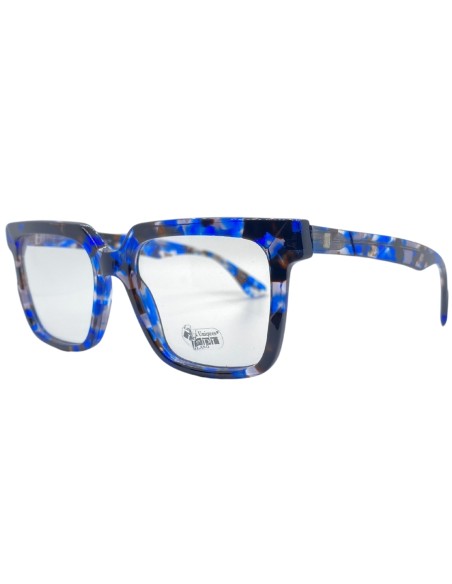 OCCHIALI DA VISTA UNISEX ACETATO PANTOGRAFATO BLU LES PIECES UNIQUES