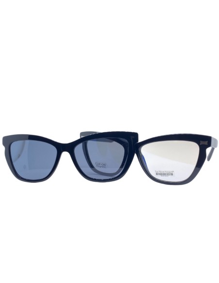 OCCHIALI DA SOLE DONNA ACETATO NERO AGGIUNTIVO LES PIECES UNIQUES