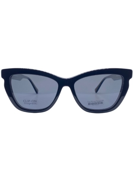 OCCHIALI DA SOLE DONNA ACETATO NERO AGGIUNTIVO LES PIECES UNIQUES