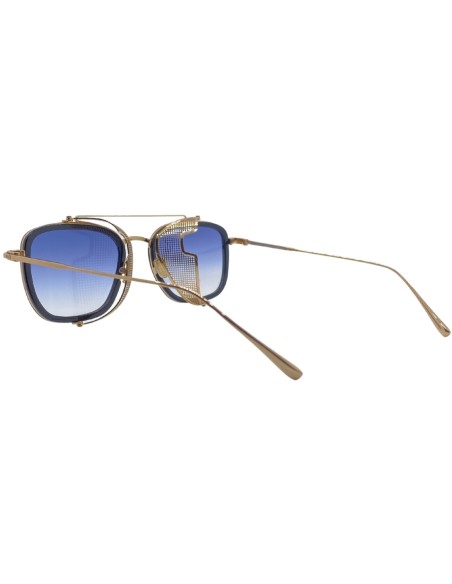 OCCHIALI DA SOLE UNISEX ACETATO METALLO NERO DORATO LES PIECES UNIQUES