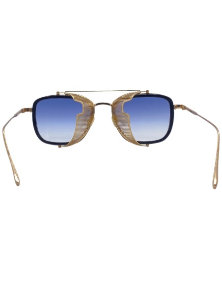 OCCHIALI DA SOLE UNISEX ACETATO METALLO NERO DORATO LES PIECES UNIQUES