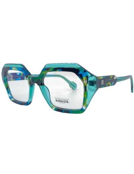 Occhiali da vista donna esagonale verde acetato Les Pieces Uniques