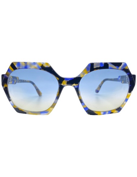 Occhiali da sole donna acetato blu Les Pieces Uniques