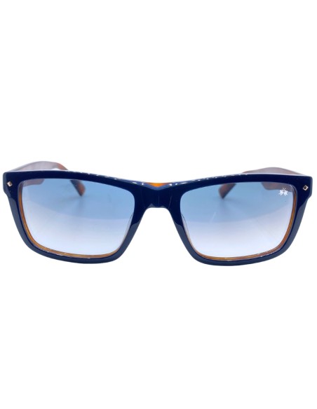 OCCHIALI DA SOLE UOMO ACETATO BLU LENTI IN CRISTALLO LA MARTINA