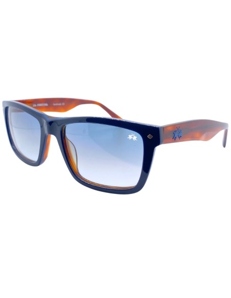 OCCHIALI DA SOLE UOMO ACETATO BLU LENTI IN CRISTALLO LA MARTINA