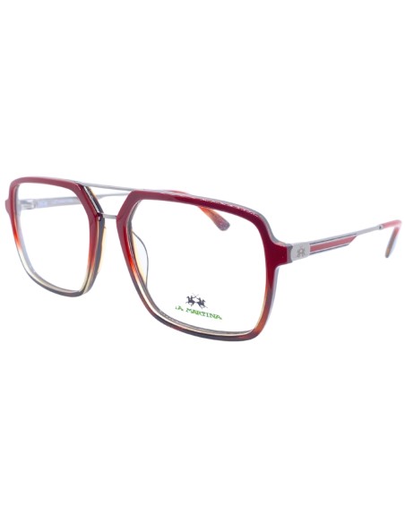 OCCHIALI DA VISTA UOMO ACETATO METALLO ROSSO LA MARTINA