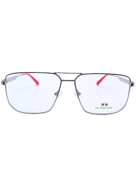OCCHIALI DA VISTA UOMO METALLO ARGENTO LA MARTINA