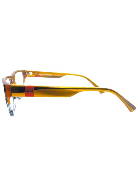 OCCHIALI DA VISTA UOMO ACETATO BICOLORE STRIATO MARRONE LA MARTINA