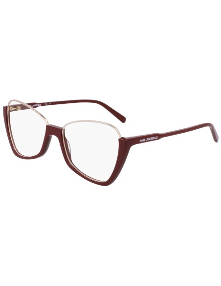 OCCHIALI DA VISTA DONNA ACETATO METALLO BURGUNDY KARL LAGERFELD