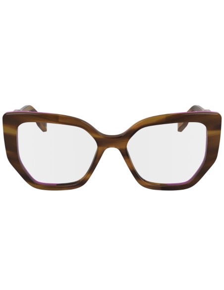 OCCHIALI DA VISTA DONNA ACETATO BICOLORE ROSA MARRONE STRIATO KARL LAGERFELD