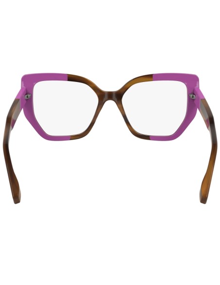 OCCHIALI DA VISTA DONNA ACETATO BICOLORE ROSA MARRONE STRIATO KARL LAGERFELD