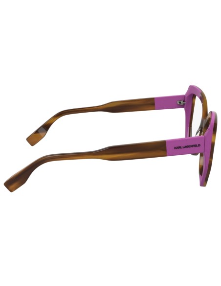 OCCHIALI DA VISTA DONNA ACETATO BICOLORE ROSA MARRONE STRIATO KARL LAGERFELD