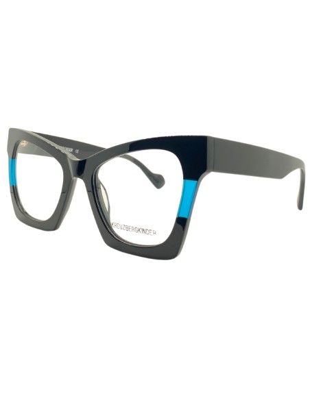 OCCHIALE DA VISTA DONNA ACETATO BLACK / CRYSTAL PETROL KREUZBERGKINDER