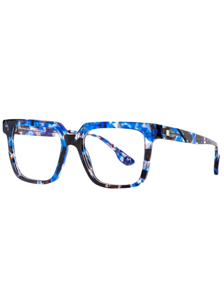 OCCHIALE DA VISTA UNISEX ACETATO PANTOGRAFATO BLU LES PIECES UNIQUES