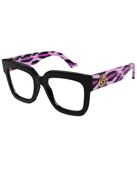 OCCHIALE DA SOLE DONNA ACETATO NERO/ VIOLA GLITTERATO GUCCI