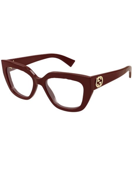 OCCHIALE DA VISTA DONNA ACETATO BURGUNDY GUCCI