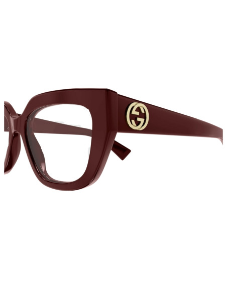 OCCHIALE DA VISTA DONNA ACETATO BURGUNDY GUCCI