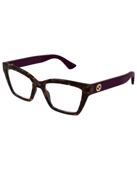 OCCHIALE DA VISTA DONNA ACETATO BICOLORE AVANA/ VIOLA GUCCI