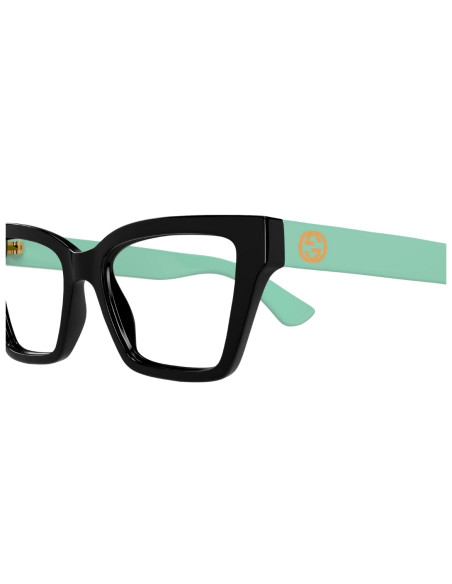 OCCHIALE DA VISTA DONNA ACETATO NERO/ VERDE GUCCI