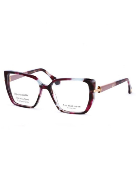 OCCHIALE DA VISTA DONNA ACETATO AVANA PURPLE ASTE DOUBLE FACE ANA HICKMANN