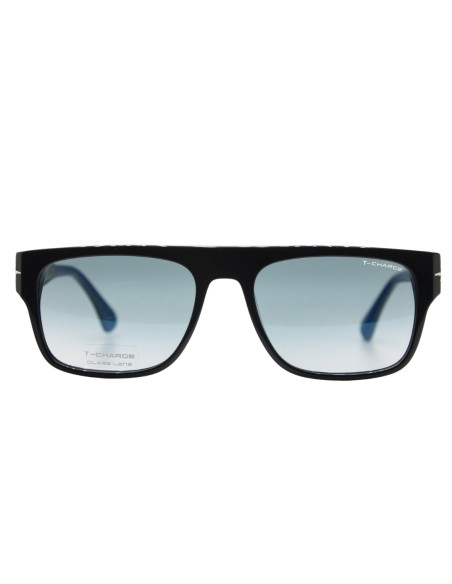 OCCHIALE DA SOLE UOMO ACETATO LENTI IN CRISTALLO NERO T-CHARGE