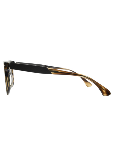 OCCHIALE DA SOLE UOMO ACETATO LENTI IN CRISTALLO MARRONE STRIATO T-CHARGE